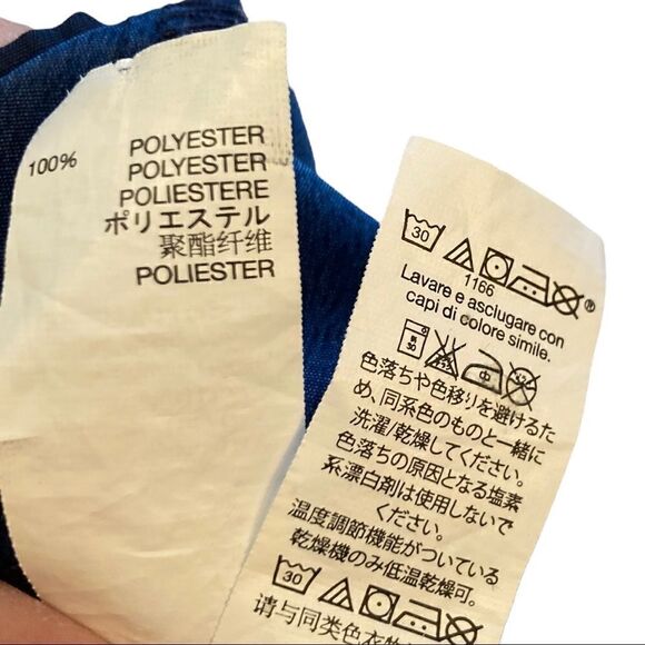 Gap Navy With White Polka Dots Short Sleeve Fit And Flare Dress, Size M - Picture 5 of 6